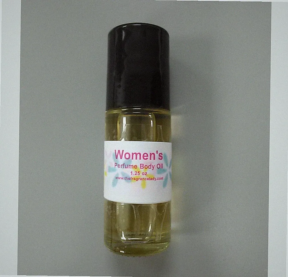 1.25 Oz Rose Jasmine Perfume Body Oil Fragrance Roll On Bottle Large
